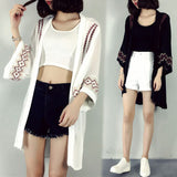 2025 Summer Dress New Women's Uniforms Embroidered Flowering Jackets In Long-Thing Coat Beach Sunscreen