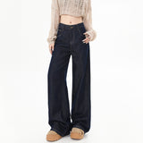 Anti-Colored Jeans Women's Tanning Color Hanging 2026 Spring New Loose Broad-Legged Trousers