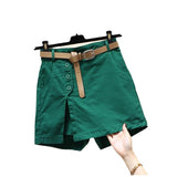 Casual Shorts Women 2025 Summer Dress New Half-Body Skirt Korean Version Thin A-Song Tight Waist Skirt Trousers Spring Autumn Tide