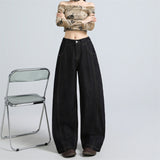 Black Gold Back Elastic Tight Retro Fashion Anti-Fading Jeans Women's Autumn New Commuting Scissors