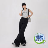 Vintage Loose Broad Leg Pants Summer Thin Suit Sleek Pants With Thin Casual Trousers Women & Trousers Fashion