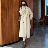 Large-Size Loose Cotton Thicken Suit And Collar Hair In The Coat In The Long Plush Coat Plus Cotton Inside