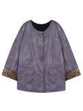 New Chinese Leather Women's New Retro Super Fire National Style Coat Cool Wind Open Shirt Women