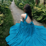 The Same Sexy Wind-Dexing Collared Neck Dress Body Slim Thin Open-Temper Temperament Long Dress