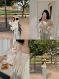 You White Butterfly Bee Buds Leth Vest Women With Sleeveless Tops Can Wear Commuting Models