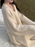 Things And Soft Long Knit Coat / All-In-One Skirt