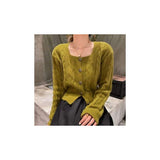 Small Fragrant Temperament Square Knitted Shirt Women Autumn And Winter Single Buckle Sweater Thin Coat Women's Short Coat