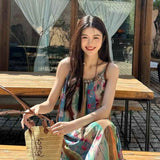 Seaside Vacation With A Joint Dress Women's Summer New French Retro Floral Temperament Casual Beach Dress