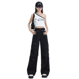 1607 Six-Color Summer New Fast-Drying Women's Trousers Tight Rope High Waist Wide Feet Tall Tall