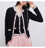 Middle Ancient Wave Lace_ Cashmere Wool 24K Gilded Four-Leaf Grass Bumpy Retro Fragrant Knitted Shirt