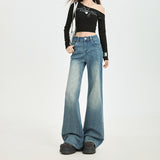 Loose Elastic Pure Black Micro-Horned Cowboy Cowgirl Not Pressed Leg Straight Horn Display Thin Leg Size