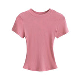 Kardashian's New Short-Sleeved T-Shirt With Spring And Summer Sexy Ants Round-Neck Tight-Up T-Shirts