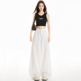 Lyselle Tiansi Softly Drooped Jeans Female High Waist Hanging Mop Straight Barrel Loose Ice Pear Shape