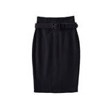 Light-Cooked Hottie Body With Belt High-Rise Half-Dress Female Pure Temperament Lustful Body Pure Ass Skirts