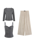 Wool Knitted Series Wool Yarn Bow Thoracic Sling & T-Shirt Tectar
