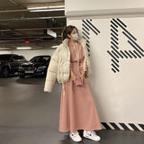 Casual Sports Set 2025 Autumn And Winter New Women's Hoodie High-Waist Aa Half-Dress Fashion Two-Piece Set