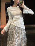 New Chinese Velvet Bottom Shirt Women With Long Sleeves Look Super-Good-Looking New Pop