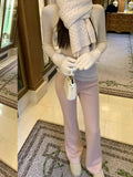 Pants King! Tian Silk Wool 500G Thick Heat Storage Micro-Stuffed Velvet Trousers