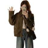 Millard Short Denim Jacket Retro Design Languid Chic Style Cool Leather Jacket Fashion 100