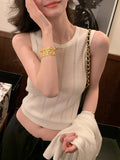 Self-Stay! Red Standard Yangzi Set Of Women's Knitting Casual Shirt Vest Two Sets
