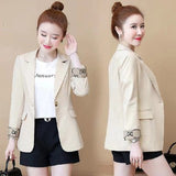 Women's Small Suit 2026 Spring And Autumn New Korean Version Of Small Man To Slim Up Thin Suit Coat