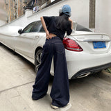 Vintage Loose Broad Leg Pants Mop With Straight Jeans Women's Spring And Summer New & Trousers Lengthen