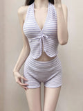 2026 New Swimsuit Female Senior Split Holiday Pure Desire Girl Bikini Hot Spring Vacation Thin Meat White