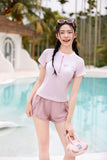 2026 New Aerial Sports Split Swimsuit Conservative Youthful Sports Students Covered Flat Trousers Swimsuit