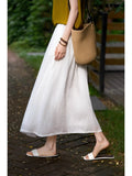 Stealun Lian Yue Baiyin 60 Ani-Le | French Holiday Dress Simple Long Umbrella Skirt New ¤Ç