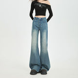 Loose Elastic Pure Black Micro-Horned Cowboy Cowgirl Not Pressed Leg Straight Horn Display Thin Leg Size