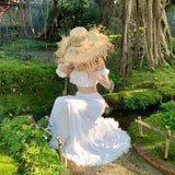 Seaside Holiday Style Super Fairy Sexy Suit Woman 2025 Summer New Ultra-Short Top Swing Skirt Two-Piece