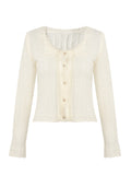 Soft Scented Lace Shirt 30 Alpaco Hair 30 Wool-Blend Lace Lace Small Open Shirt