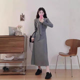 Early 2025 New Niche Design Sense Fashion Thin And High-Waisted Dress Waist French Temperament Dress