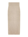 Rio Illsic Bi Hoarding Elegant Curved High-Waisted Knitted Half-Body Skirt Thin Solid-Colored Bag-Button Skirt Autumn
