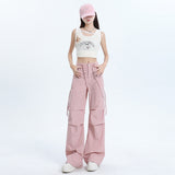 1607 Six-Color Summer New Fast-Drying Women's Trousers Tight Rope High Waist Wide Feet Tall Tall