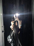 Summer Repair Strap Inside The Spice Girl Fake Joint Coat Wearing Retro Wave Point Bare Back Hanging Neck Slings Small Vest
