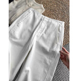 Treasure Trousers, Big Thin! Imported Cotton Sickle Jeans Women Early Autumn Cocoon High-Rise Thin Nine Trousers
