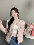 Small Fragrant Coat Woman 2026 Spring And Autumn New French Design Temperament Wear Long Sleeve Chic Short Top Woman