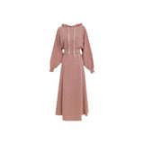 Casual Sports Set 2025 Autumn And Winter New Women's Hoodie High-Waist Aa Half-Dress Fashion Two-Piece Set