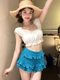 2026 Bikini New Swimsuit Women Slim Fresh Holiday Wind Women Feel Summer Three-Piece Set