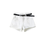 White Spice Girls Cowboy Shorts Women's Summer 2026 New Explosion High Waist Slim A-Plumped Buses Hot Pants