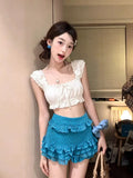 2026 Bikini New Swimsuit Women Slim Fresh Holiday Wind Women Feel Summer Three-Piece Set