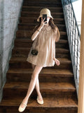 Go To The Tea Mountain Tea Break Series Apro Doll Collar Dress To Reduce The Age Of Thin A Short Skirt Woman