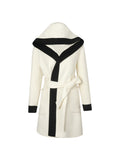 Autumn And Winter New Black And White Color Wool Double Side Of The Coat Female Senior Feel Expensive Hair Coat