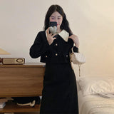 2025 Spring And Autumn New Fat MM Small Wicked Fashion Jacket Small Fragrant Style Skirt Trend Two Sets Of Women