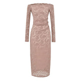 Famous Temperament Shoulder Repair Slimming After The Opening Of The Lace Dress Sexy Birthday Evening Dress New