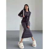 Purely Sexy Autumn And Winter Dress Femininity Over The Hips Over The Knee Dress Babes Hooded Long Sleeves Under The Long Skirt