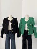 Small Fragrant Coat Women's Spring And Autumn New French Wind Blowing Street Loose Temperament Long-Sleeved Top