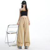 Exploding Broad-Legged Trousers T-Shirts With Belt Trousers And Lengthened