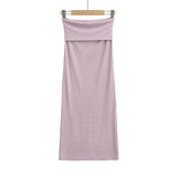 Black Falling Hottie Sexy A-Word High-Rise Half-Dress Girl Spring And Summer New Fishtail Dress Hip Repair Skirt